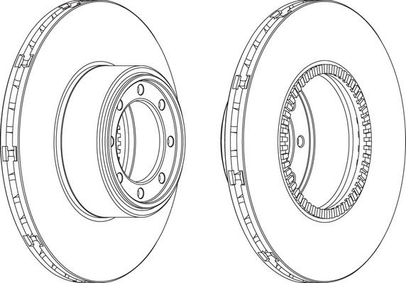 Артикул: FCR321A, Диск тормозной Iveco Daily 2006 35C... с ABS
